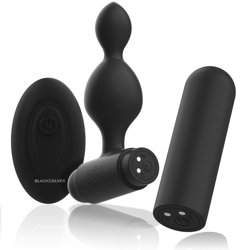 BLACKSILVER - TUCKER SMALL SILICONE ANAL PLUG REMOTE CONTROL - Image 4