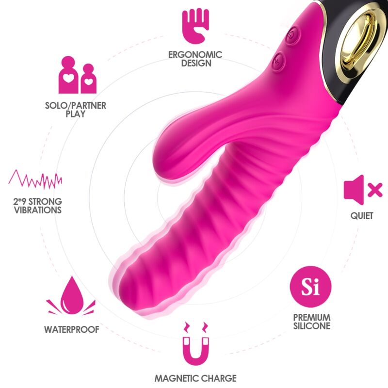 ARMONY - ETERNITY VIBRATOR SILICONE FUCHSIA - Image 3