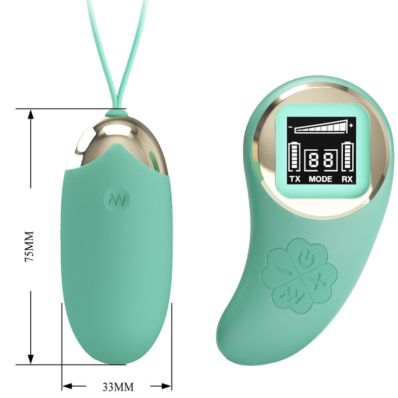 PRETTY LOVE - GREEN REMOTE CONTROL VIBRATING EGG MINE - Image 3