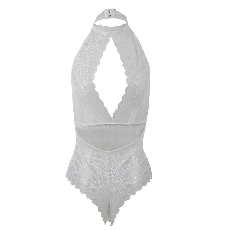 SUBBLIME - 953867 LACE BODYSUIT WHITE L/XL - Image 5