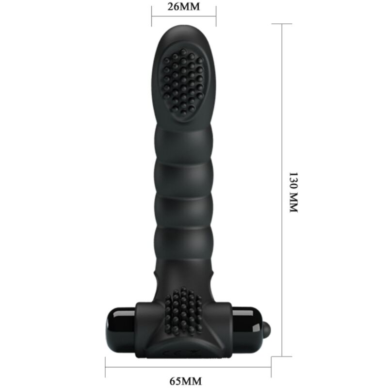 PRETTY LOVE - ALEXANDER FINGER VIBRATOR 10 VIBRATIONS BLACK - Image 4