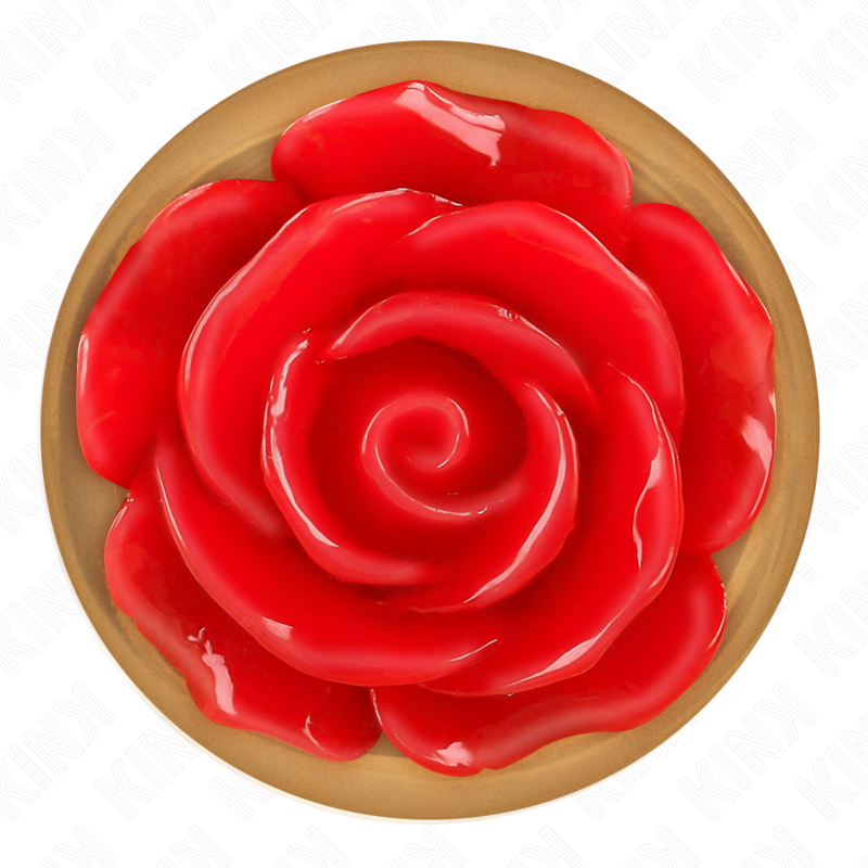 KINK - PINK GOLD ANAL PLUG WITH RED ROSE L - Image 5