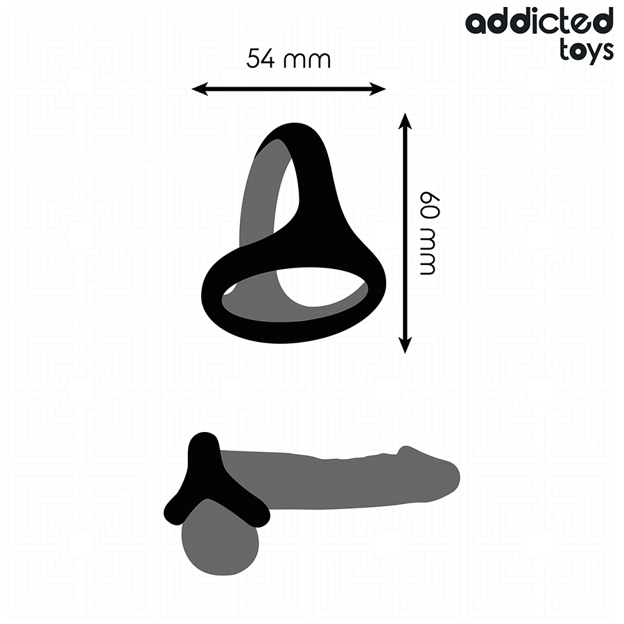 ADDICTED TOYS - THICK TRIPLE PENIS RING - Image 4