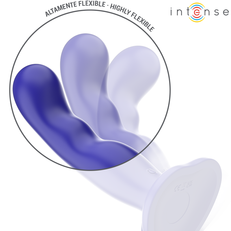 INTENSE - SHORTY VIBRATOR WITH SUCTION CUP BLUE REMOTE CONTROL - Image 5