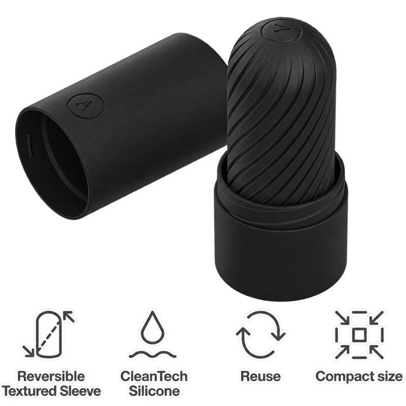 ARCWAVE - GHOST REVERSIBLE SILICONE STROKER BLACK - Image 4