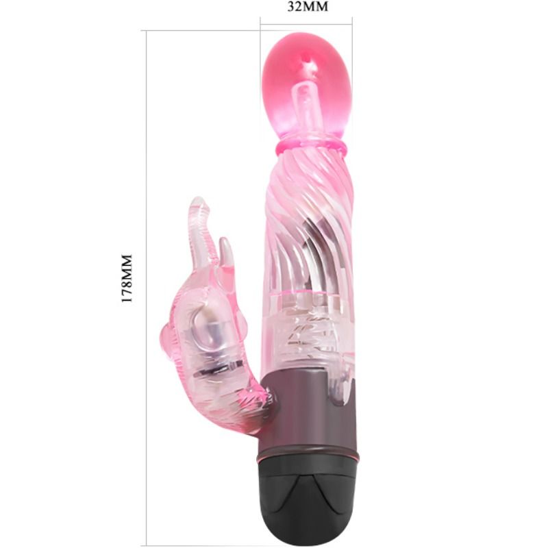 BAILE - GIVE YOU A KIND OF LOVER VIBRATOR WITH PINK RABBIT 10 MODES - Image 3
