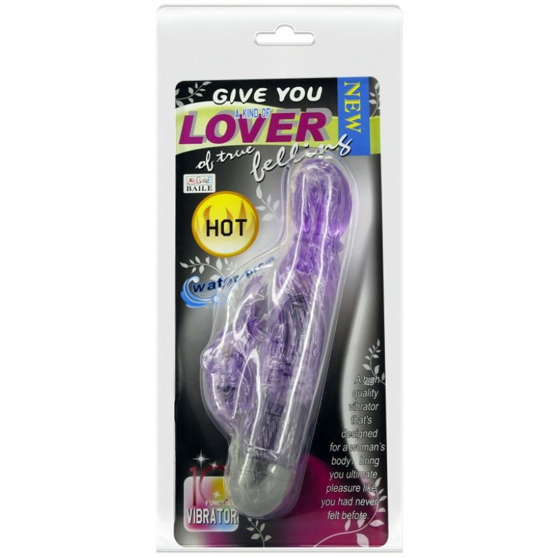 BAILE - GIVE YOU A KIND OF LOVER VIBRATOR WITH LILAC RABBIT 10 MODES - Image 3