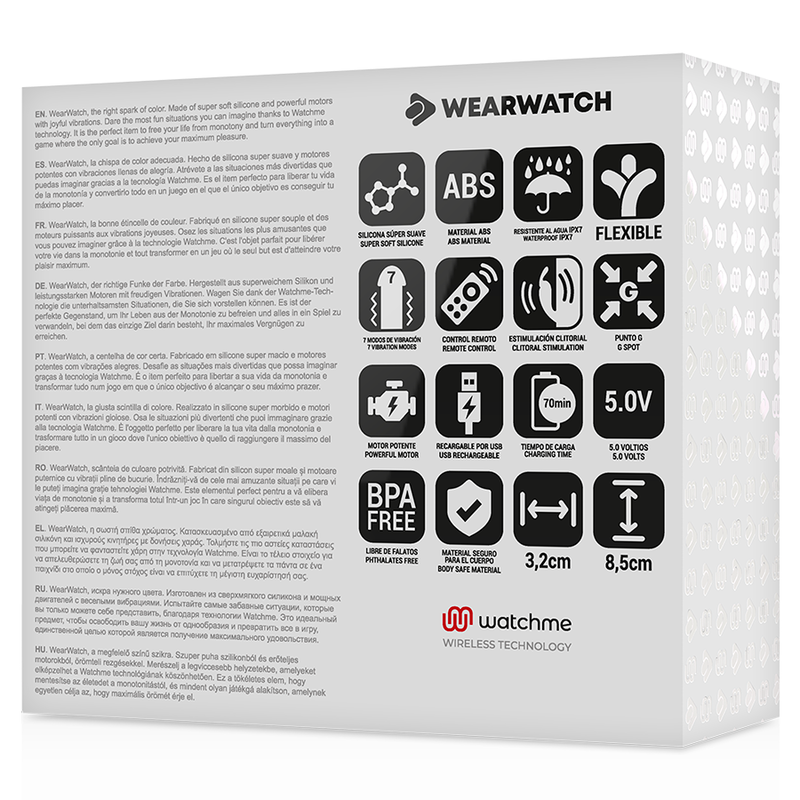WEARWATCH - WATCHME DUAL TECHNOLOGY VIBRATOR SEA WATER / PINK - Image 4